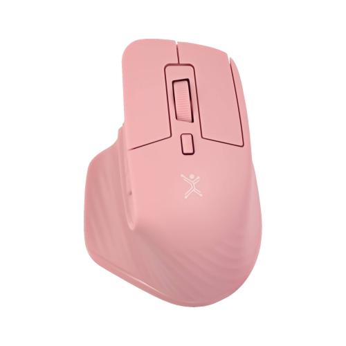 Mini Ratón Recargable Conexión Dual 2.4 GHz + Bluetooth Pixie Color Rosa | PERFECT CHOICE -