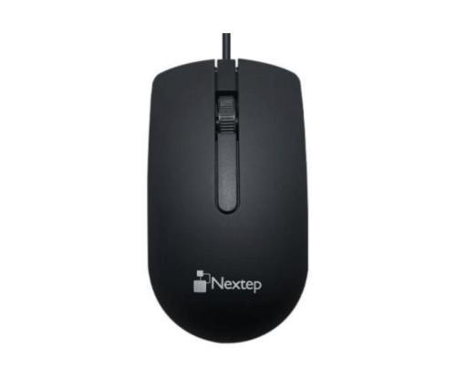Mouse Nextep Alámbrico USB NE-414 1000 dpi Color Negro 3 botones USB -