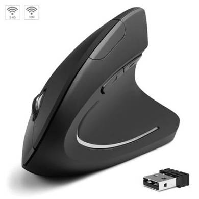 MOUSE INALAMBRICO ERGONOMICO VERTICAL RECARGABLE DPI AJUSTABLE - BROBOTIX  6000816