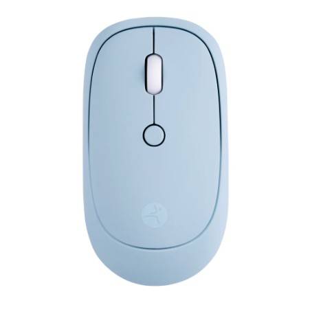 Mouse Inálambrico TechZone terminado rubber silencioso color azul -