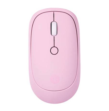 Mouse Inálambrico TechZone terminado rubber silencioso color rosa -