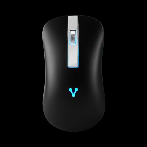 Mouse Vorago MO-305-SLIM-BK Slim Led Rgb Inalambrico Recargable Negro -