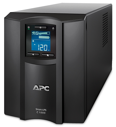 No Break Capacidad 1000VA - 600 watt, 120v, 8  APC SMC1000C, 1000 VA, 600 W, 3 h, Negro, Industrial y Oficina