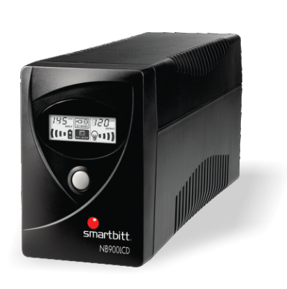 No-Break SMARTBITT SBNB900LCD - 900 VA, 450 W, Negro, Hogar y Oficina