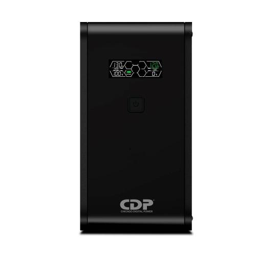 No-Break CDP R-SMART1010 1000VA/500W UPS Interactiva AVR 10 Salidas - 560 Joules, Proteccion RJ45, LCD, software 120 Vac