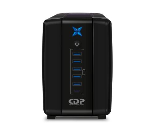 No-Break CDP R-UPR758 750VA/375W UPS Interactiva AVR 8 Salidas - 300 Julios, 120 Vac