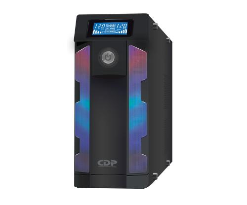 GSMART1516B 1500VA/900W UPS Smart - AVR 16 Salidas, Puerto de carga USB (8 USB-A y 2 USB-C), 210 joules, Luz RGB, LCD, 120 Vac 