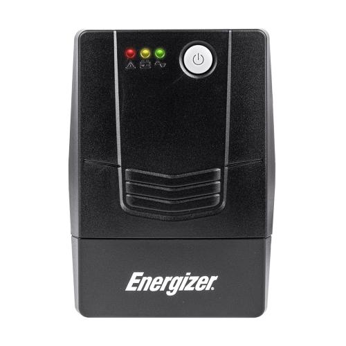 No Break Energizer 600VA/360W (ERENUPS6VA). AVR - bat. 12V/7AH, 6 contactos (4 respaldo), LED/Alarma. Cert. RoHS/NOM/CE. 2 años gtía.