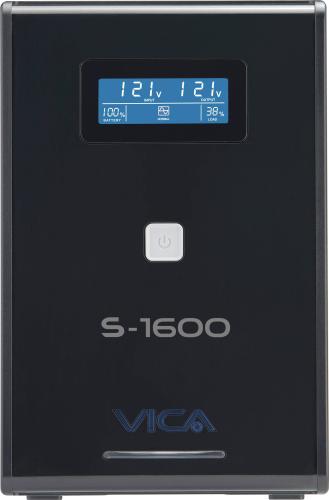 No break interactivo S1600 - 1600VA/900W, entrada 127 VCA 60 Hz, salida 120 VCA, 5 tomas reguladas/5 reguladas y respaldadas, RJ11/45, pantalla LCD