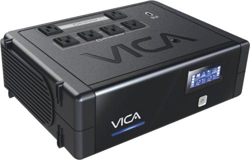 No Break interactivo REV 700 - 700VA/400W, 6 NEMA 5-15R protegidos, entrada 127VCA 60Hz, salida 110/120VCA, pantalla LCD, 1 Puerto USB para recarga