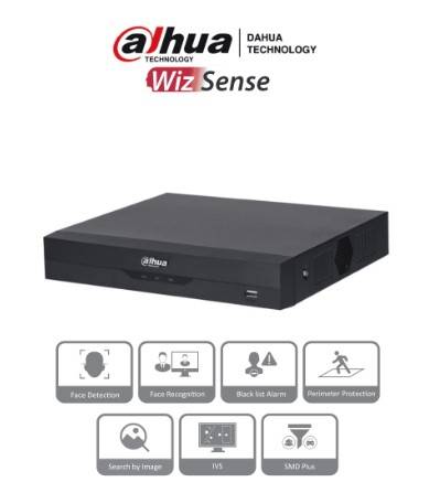DAHUA NVR2116HS-I2 NVR 8 Mp 4k 16 Ch IP WizS   IA Rend 144 Mbps Smart H.265+ 4 Canales  SMD 1 Puerto SATA 10 TB HDMI VGA Onvif -
