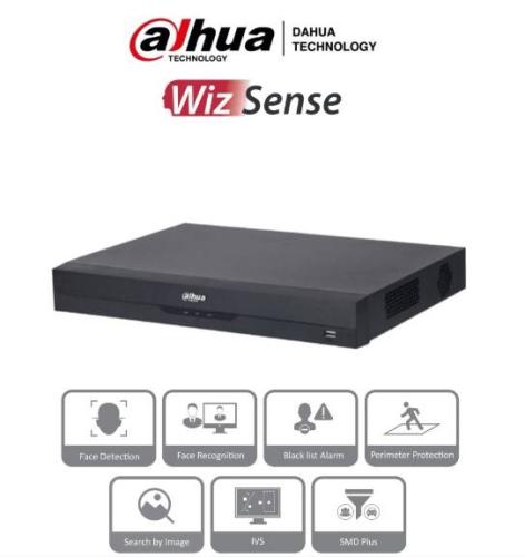 DAHUA NVR2216-16P-I2 NVR 8 Mp 16 Ch IP WizS 4k IA 16ch PoE 2 Bahías DD 1 Ch Recon Facial y FD H.265+ SMD+ Soporta Camaras IA -