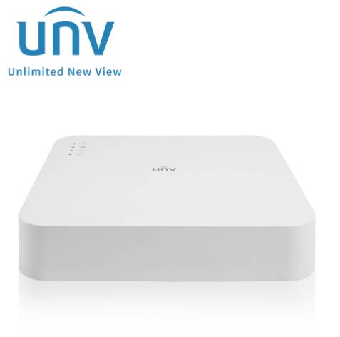 NVR 8MP 4Ch / 4 POE UNV (NVR301-04LS3-P4) Capacidad 1 Disco Duro hasta 6TB Total -