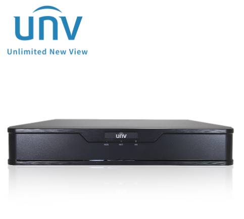 NVR 8MP 4Ch / 4 POE UNV (NVR301-04X-P4) Capacidad 1 Disco Duro hasta 10 TB -