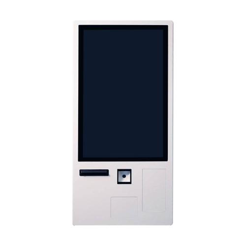 Quiosco de Autocobro Marca EC LINE Modelo (EC-K2027i3-D). Procesador Intel Core i3-1115G4 - Memoria (RAM) 8 GB. Almacenamiento 256 GB SSD. Pantalla Touch 27