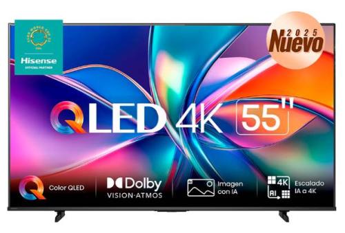Televisor Hisense 55QD65QV - 55 pulgadas, QLED, QUANTUM DOT, 4K UHD, 3840 x 2160 Pixeles, VIDAA SMART TV