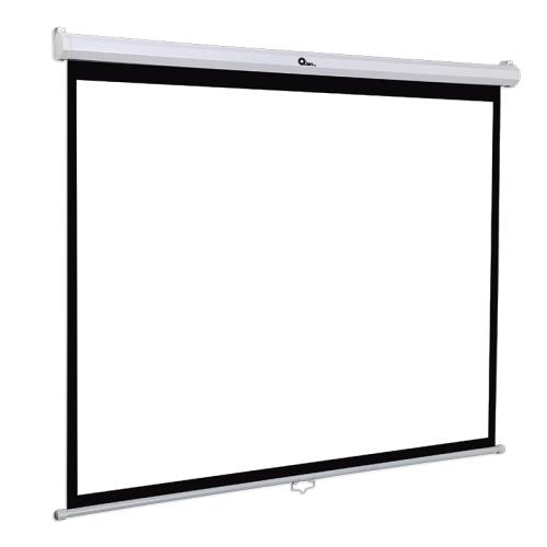 QIAN PANTALLA DE PROYECCION MANUAL GUDING 100 PULGADAS - PLEGABLE, A PRUEBA DE MOHO, BLANCO MATE, MOD. QPG-69502
