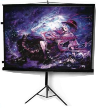 Pantalla de Proyección Multimedia Screens MST-244 - 136 pulgadas, Tripié, Color blanco