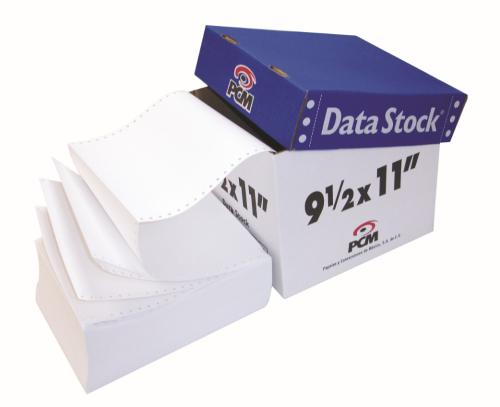 Papel para impresión PCM DS00216000B - DATA STOCK 9½ X 5½ 1T C/6000 BCO