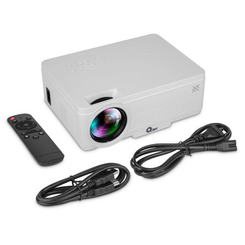 QIAN PROYECTOR DE OFICINA SERIE QXP - RESOL 1280X720 LCD, 200 LUMENES ANSI, CONTRASTE 200:1, CONEXIÓN BT, WIFI, HDMI, USB, AV, AUX MOD QXP-ETHRX