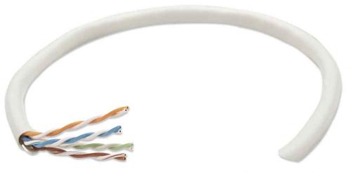 Bobina de cable de red UTP - Solida, 362320, Aluminio con recubrimiento de Cobre (CCA), 305m, CAT 5e, Color Gris, 4 pares, 24AWG