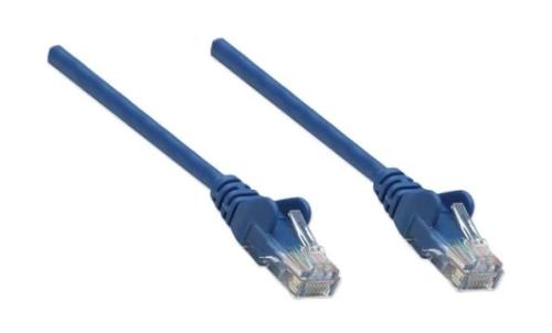 Cable de red UTP - Cat6, 2m (7ft), 100  Cobre, Contactos chapa de oro, Cable Patch Azul INTELLINET 342599