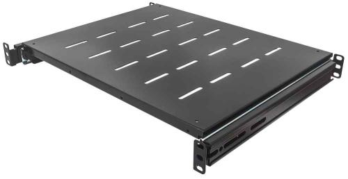 712620 Charola deslizable - 1U, 19 pulgadas Profundidad de la charola de 550 mm, para Racks dobles y Gabinetes de 600 a 800 mm, Ventilada, Negro