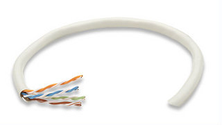 Bobina de cable de red UTP - 334136, 100  Cobre, Solida, 305m, CAT 6, Color Gris, 4 pares, 23AWG