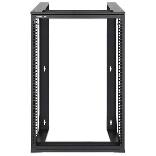 Rack abierto de 19 Mural - 2 postes, 15U, Flatpack, Abatible, 450mm de profundidad, 30Kg, INTELLINET 716208