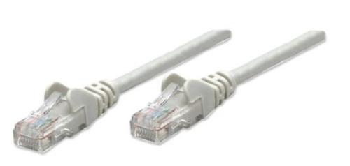 Cable de red UTP - Cat6, 1m (3ft), 100  Cobre, Contactos chapa de oro, Cable Patch Gris INTELLINET 340373