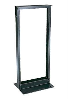 Rack de dos postes para instalaciones en piso WAM WAM-RACK419 - Acero, 25UR, 19 pulgadas