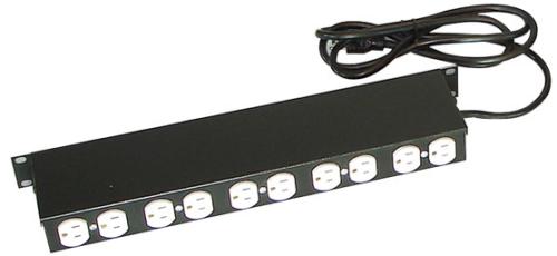 Barra multicontacto NORTH SYSTEM - Negro, 10 contactos.