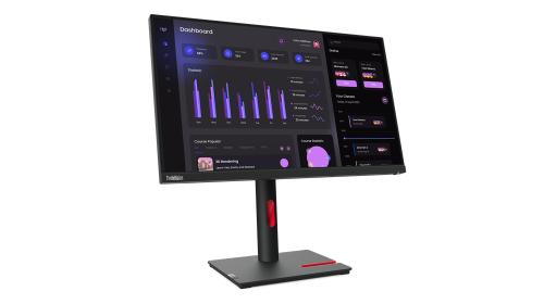 Monitor LENOVO. ThinkVision T24i-30 63CFMAR1LA - 23.8 pulgadas WLED. Resolución 1920x1080.  Brillo 250 nits, Anti-glare. Tiempo de respuesta de 4 ms