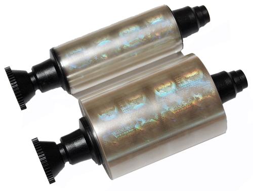 Cinta Holograma Evolis - Optoseal 350 Laminaciones. R4002. Recubrimiento de barniz de cinta holográfico (diseño de globo).
