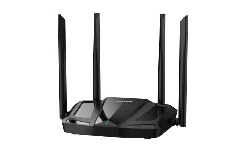Router Dahua DH-AC12  inalám. AC1200 - doble ban (2.4 GHz/5 GHz)  1167 Mbps. 4 ante 5dBi, 3 puert LAN Fast Ethernet (10/100 Mbps) y 1 WAN, NB