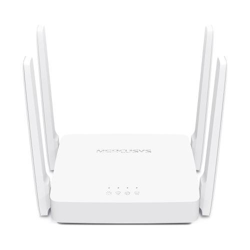 ROUTER WIFI AC 1200 INALÁMBRICO MERCUSYS AC10 DE DOBLE BANDA CON ANTENAS DE ALTA GANANCIA MULTIMODO -