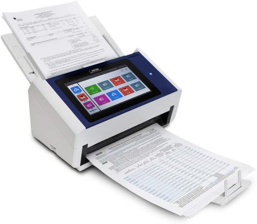 Xerox N60w Scanner Pantalla táctil de alta resolución de 8 pulgadas. Velocidades de escaneo de hasta 60 ppm / 120 ipm a 200 y 300 ppp. -