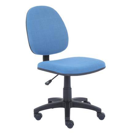 Silla Básica Nextep NE-650BA de Altura Ajustable Color Azul - Base Giratoria Tela en Malla Ajustable 10 cm, Cromada, soporta hasta 120 kg