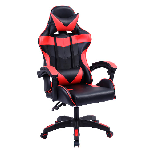 Silla Gamer Xzeal SGSI02R - Silla para videojuegos universal, Asiento acolchado, Negro/Rojo, PVC