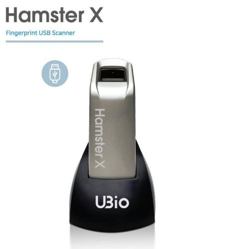 Lector biometrico de huella digital Hamster X ( INGHRWNTGHAMSTERX ) con conexión USB para integrarlo a una aplicación propia. N.P. HFDU06R -