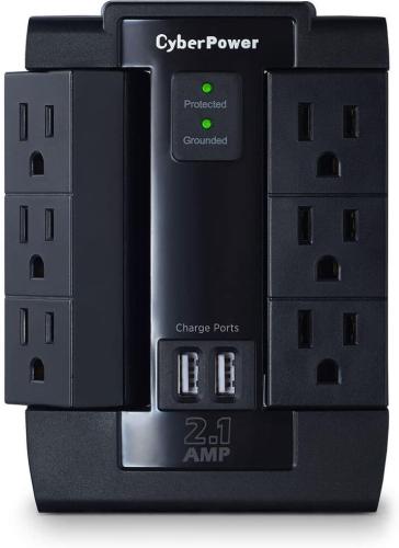 Supresor de Picos de Pared CyberPower P600WSURC1 - 6