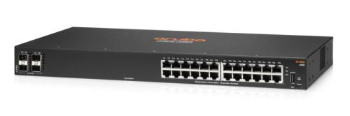 Switch  6100 24G 4SFP+ ARUBA JL678A - Negro, RJ45