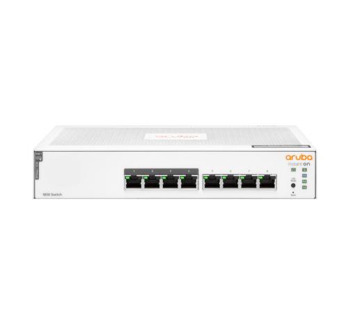 Switch HPE Instant On 1830 Gigabit Ethernet - 8 puertos, 4p PoE Clase 4 65 W (JL811A)