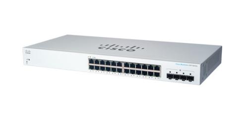 Switch CBS220-24T-4G-NA Cisco - switch capa 2 administrable de 24 puertos 10/100/1000 Gigabit Ethernet + 4 puertos SFP 1G