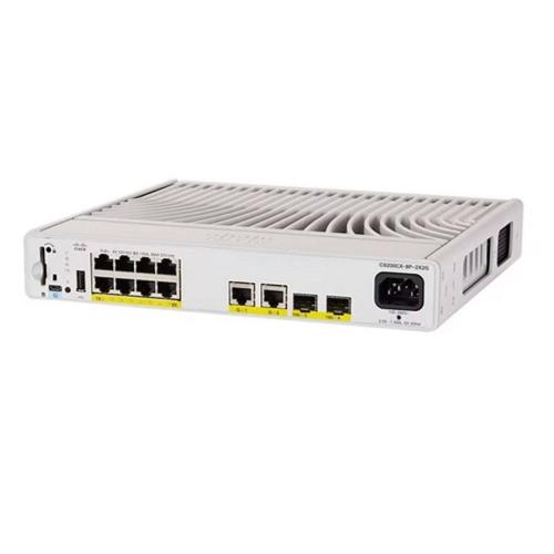 Switch C9200CX-8P-2X2G-A Cisco - switch capa 3 administrable de 8 puertos PoE 10/100/1000 Gigabit Ethernet + 2 puertos RJ45 a 1G y 2 puertos SFP a 10G