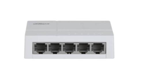 Switch para Escritorio 5 Puertos Fast Ethernet con velocidad de transmisión de 10/100 Mbps en un diseño compacto -