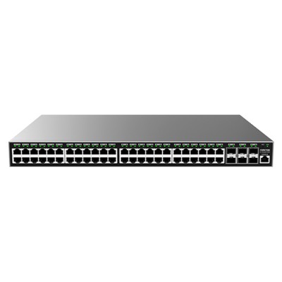 Switch Administrable Capa L2+ - 48 ptos Gigabit + 6 SFP, PoE hasta 400W de salida, compatible con GWN Cloud