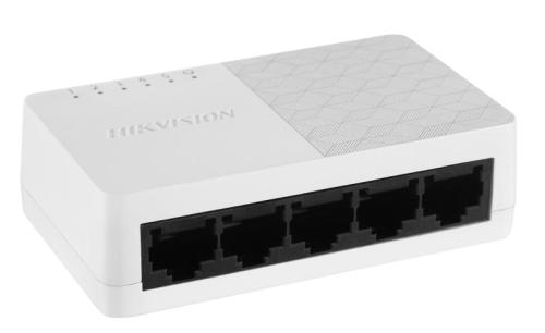 Hikvision DS-3E0105D-O - Switch No Administrable de 5 Puertos 10/100 Mbps para Escritorio
