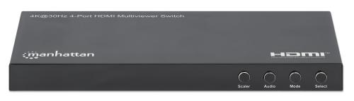 Switch Multiviewer HDMI de 4 puertos 4K (208406) MANHATTAN -