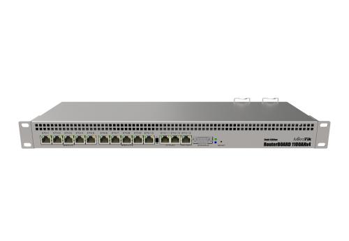 Mikrotik RB1100AHX4-DE - CPU 4 Núcleos, 13 Puertos Gigabit Ethernet, 1 GB Memoria, Licencia Nivel 6